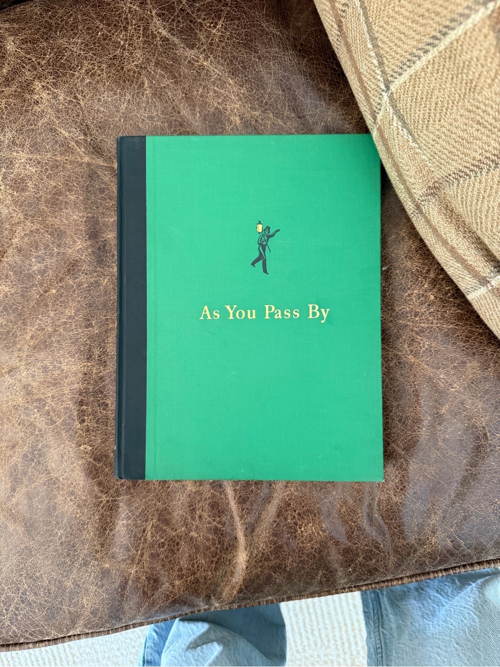 Vintage New York Green Coffee Table Book - As You Pass By 1952